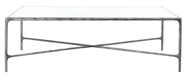 Safavieh Jessa Rectangle Coffee Table - Silver | Coffee Tables | Modishstore - 2
