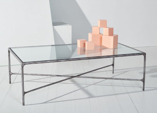 Safavieh Jessa Rectangle Coffee Table - Silver | Coffee Tables | Modishstore