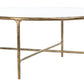 Safavieh Jessa Round Metal Coffee Table - Brass | Coffee Tables | Modishstore - 2