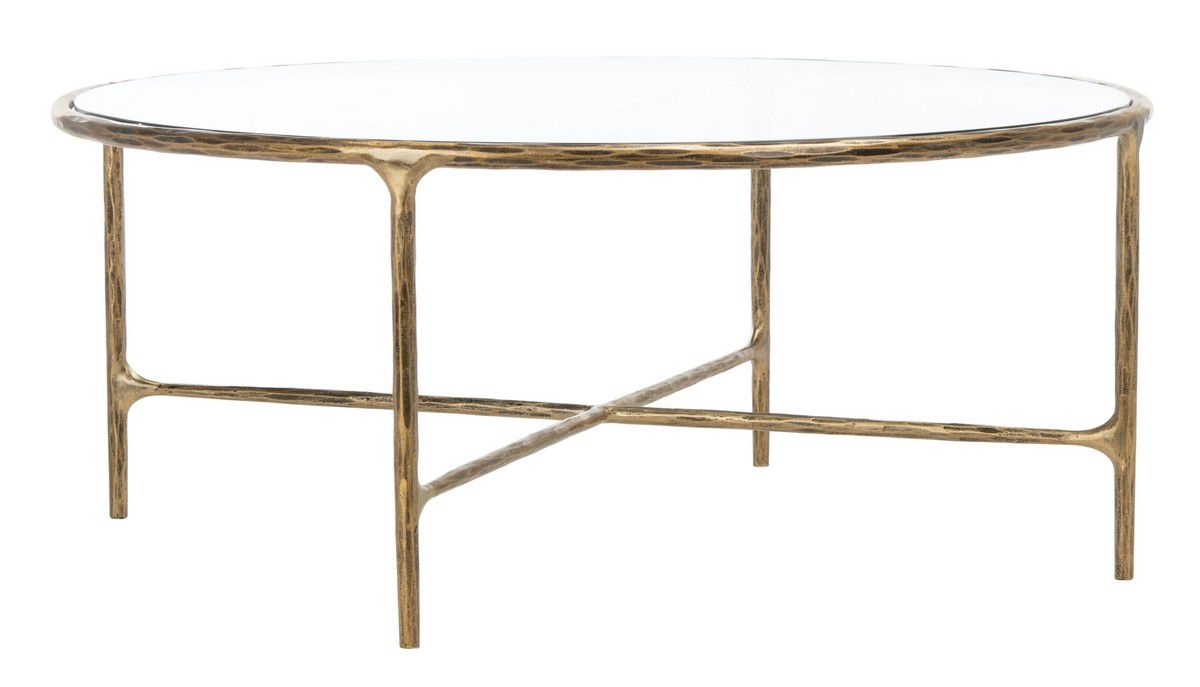 Safavieh Jessa Round Metal Coffee Table - Brass | Coffee Tables | Modishstore - 2