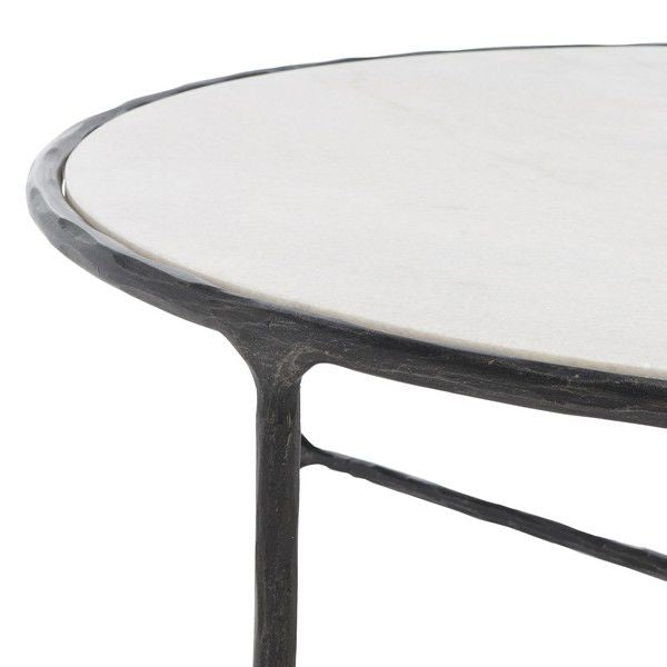 Safavieh Jessa Round Metal Coffee Table - Black | Coffee Tables | Modishstore - 5