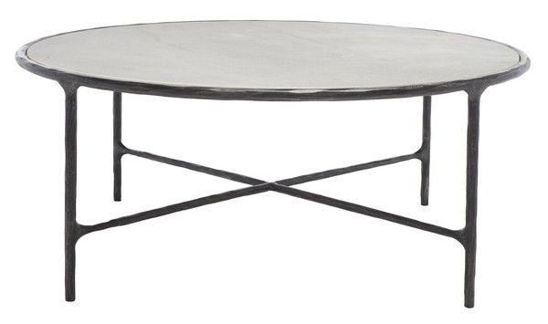 Safavieh Jessa Round Metal Coffee Table - Black | Coffee Tables | Modishstore - 2