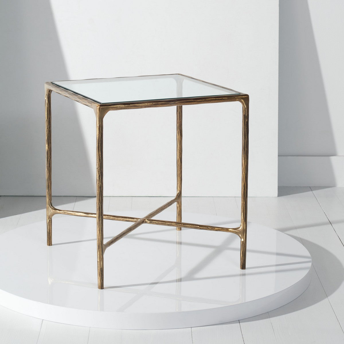 Safavieh Jessa Metal Square End Table | End Tables | Modishstore