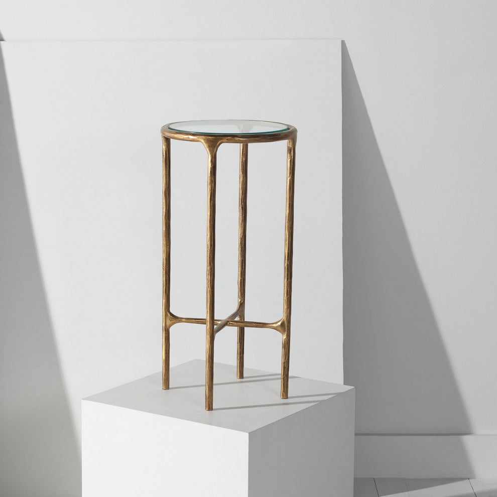 Safavieh Jessa Metal Tall Rd End Table | End Tables | Modishstore
