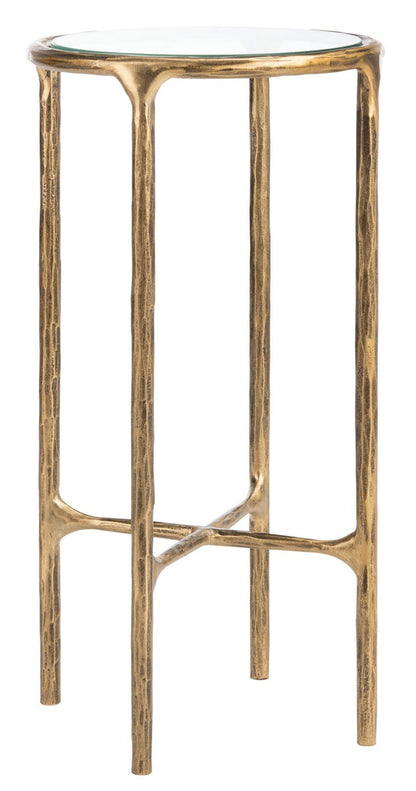 Safavieh Jessa Metal Tall Rd End Table | End Tables | Modishstore - 2