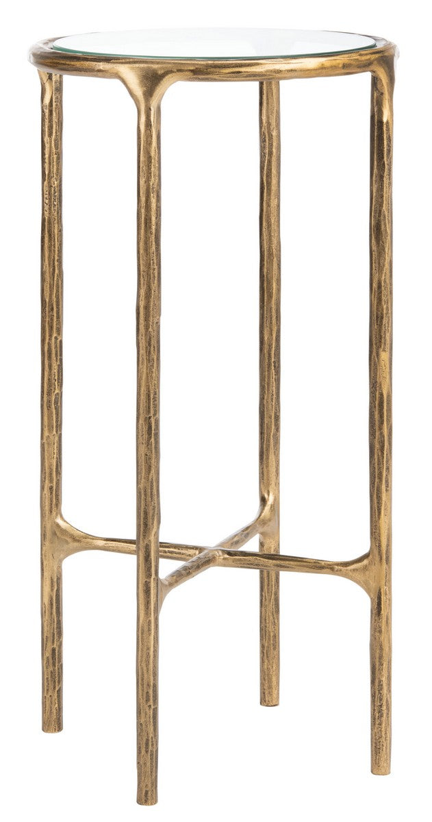 Safavieh Jessa Metal Tall Rd End Table | End Tables | Modishstore - 2