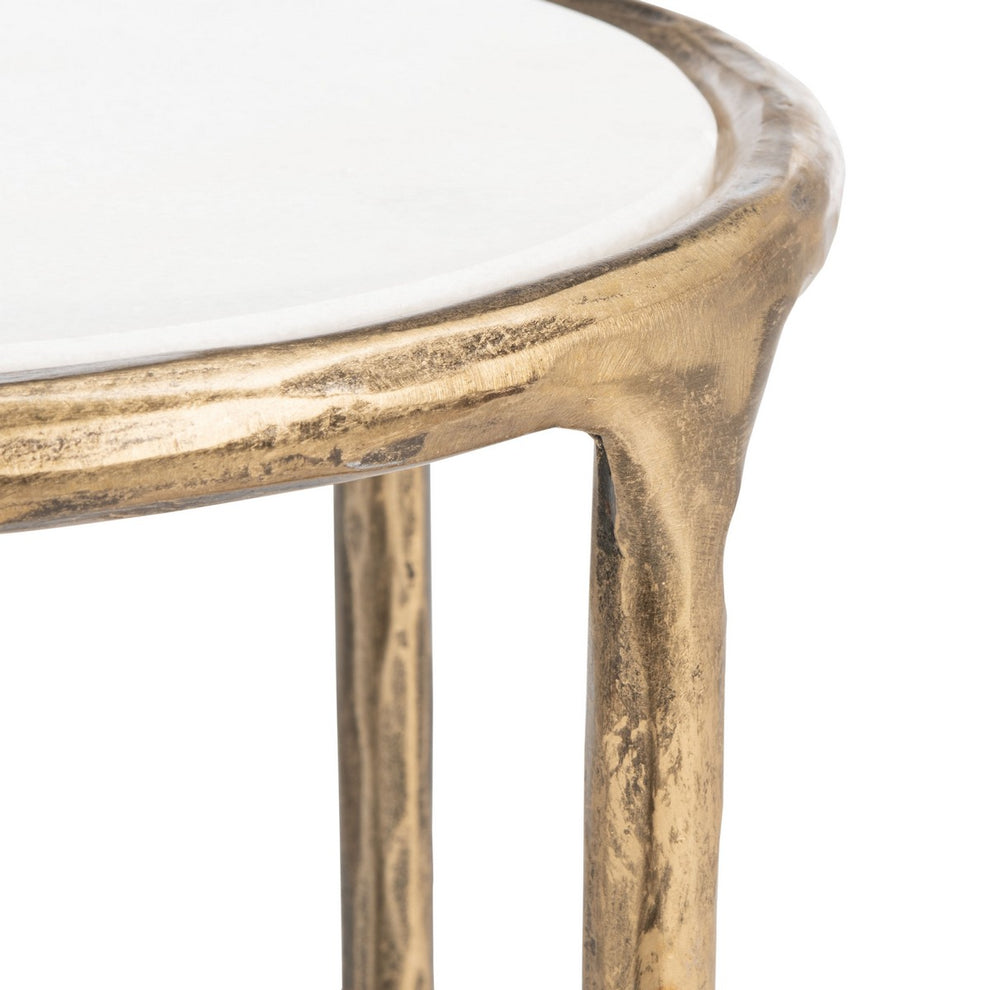 Safavieh Jessa Metal Tall Rd End Table | End Tables | Modishstore - 14