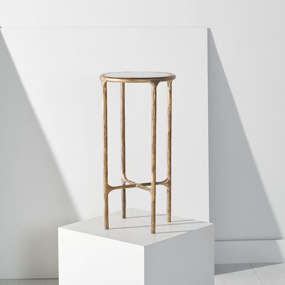 Safavieh Jessa Metal Tall Rd End Table | End Tables | Modishstore - 11