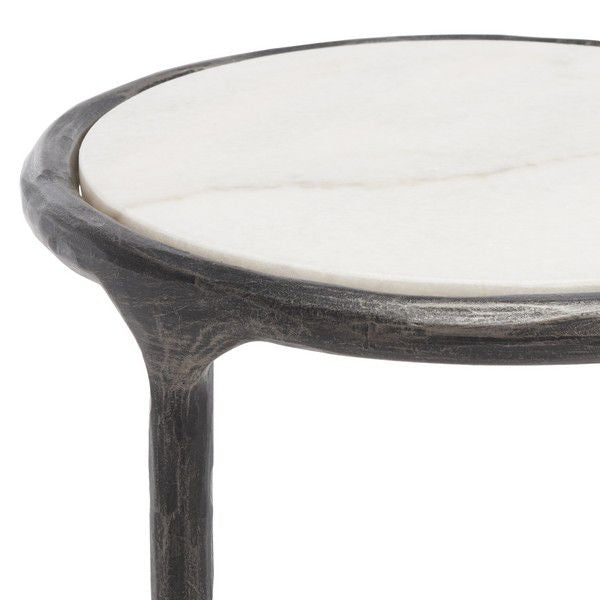 Safavieh Jessa Metal Tall Rd End Table - Black | Accent Tables | Modishstore - 5