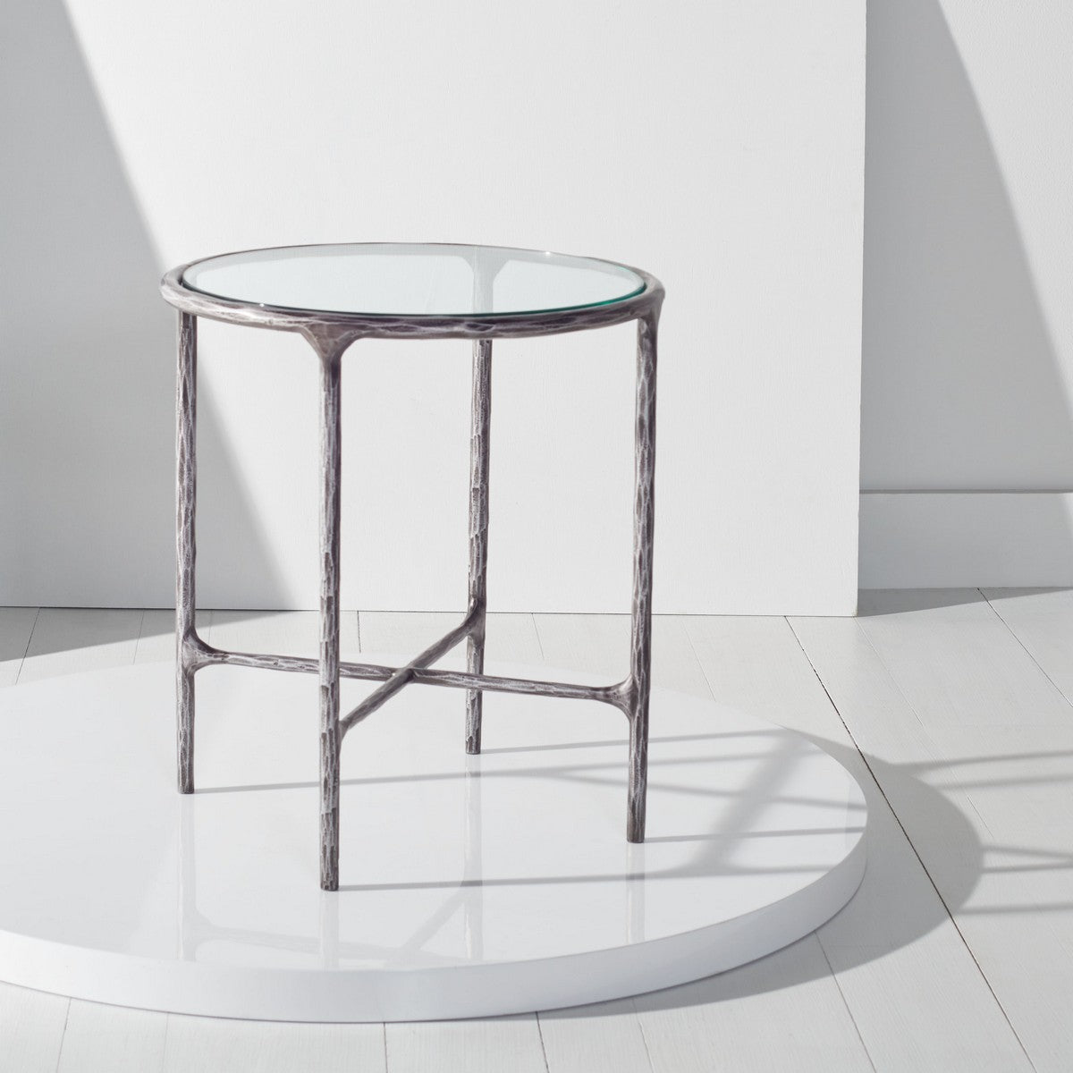 Safavieh Jessa Metal Round End Table | End Tables | Modishstore - 6