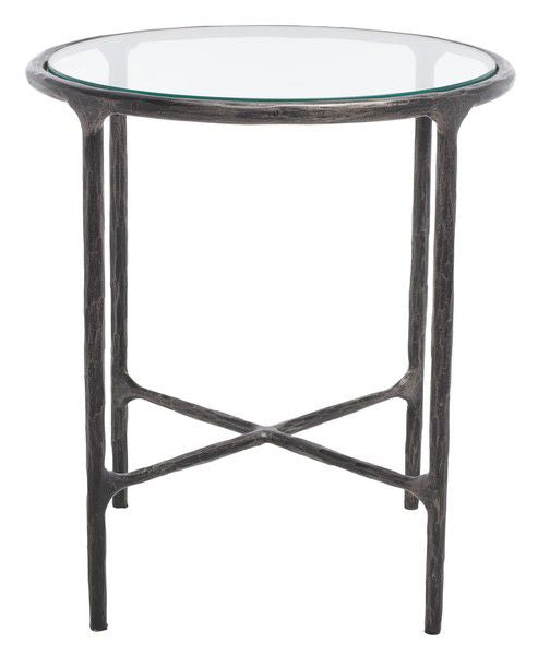 Safavieh Jessa Metal Round End Table - Black | Accent Tables | Modishstore - 2