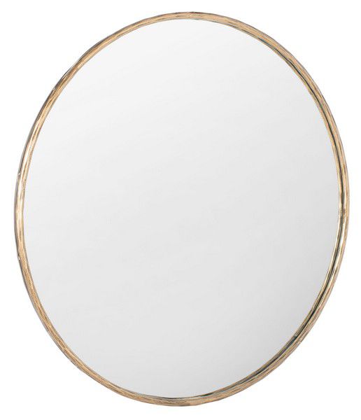 Safavieh Renee Round Metal Mirror - Brass | Mirrors | Modishstore - 5