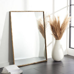 Safavieh Trish Large Rectangle Mirror - Brass