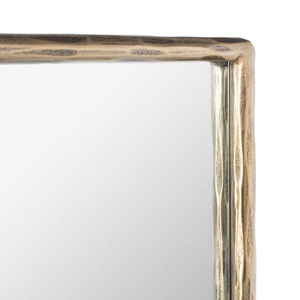 Safavieh Trish Small Rectangle Mirror - Brass | Mirrors | Modishstore - 3