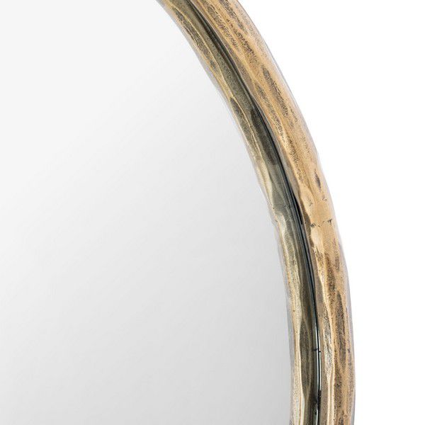Safavieh Jebediah Oval Metal Mirror - Brass | Mirrors | Modishstore - 4