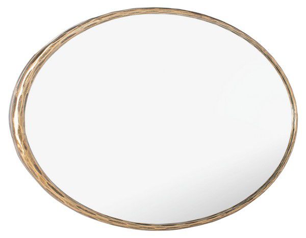 Safavieh Jebediah Oval Metal Mirror - Brass | Mirrors | Modishstore - 5
