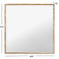 Safavieh Yvette Square Metal Mirror - Brass | Mirrors | Modishstore - 3