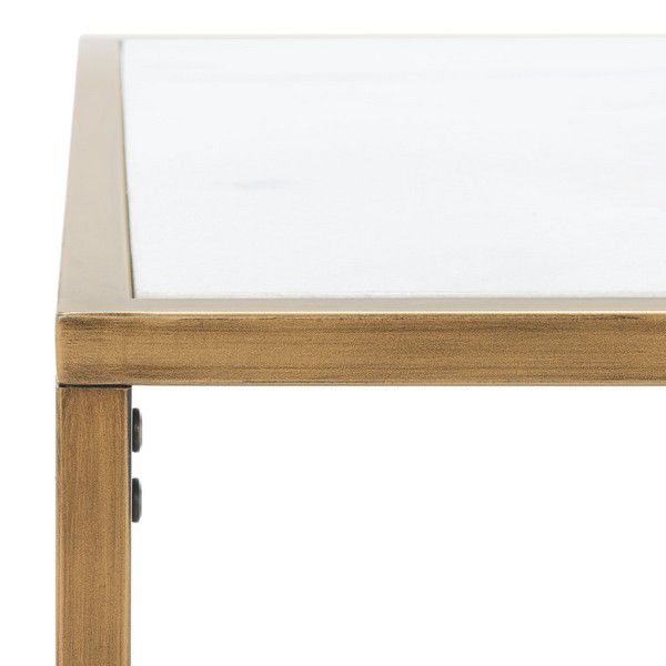 Safavieh Brynna Rect Marble Coffee Table - Bronze | Coffee Tables | Modishstore - 4