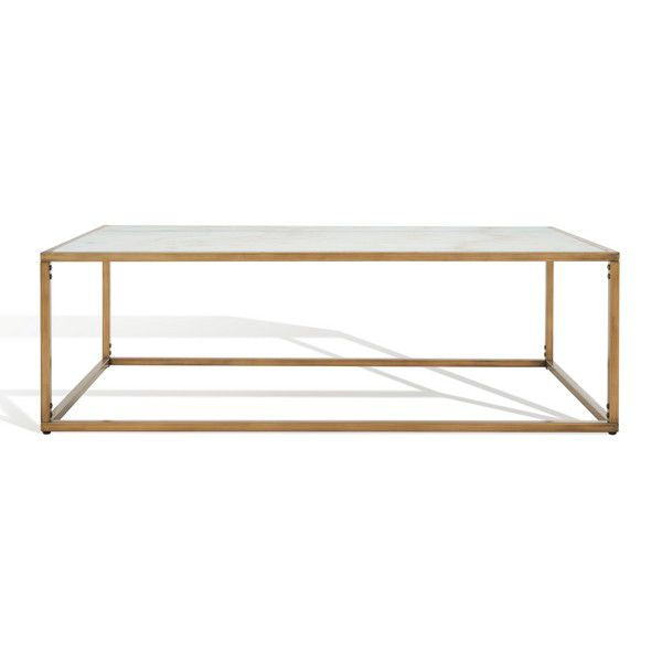Safavieh Brynna Rect Marble Coffee Table - Bronze | Coffee Tables | Modishstore - 2