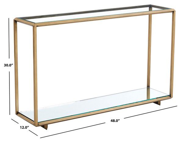 Safavieh Florabella Mirrored Console Ta - Bronze | Console Tables | Modishstore - 2