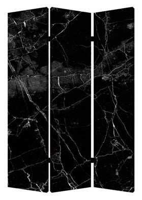Screen Gems Black Marble Screen - SG-176 | Room Divider | Modishstore