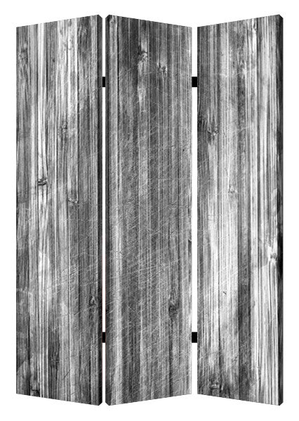 Screen Gems Distressed Wood Canvas Screen - SG-180 | Room Divider | Modishstore