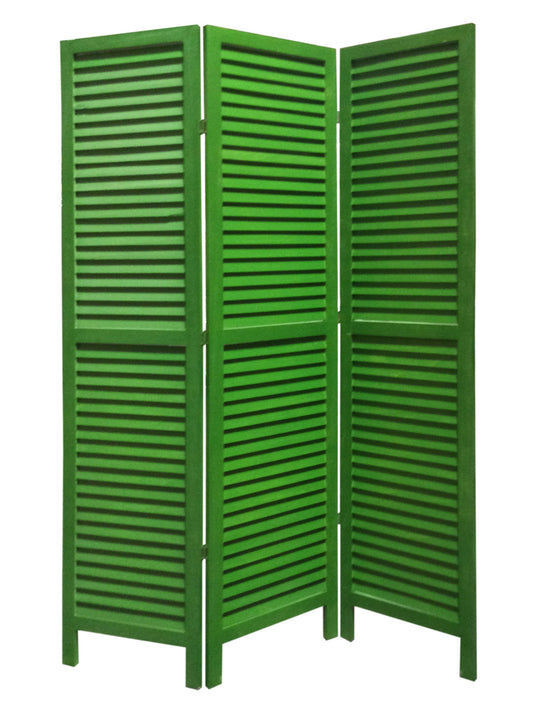 Screen Gems Shutter Screen - Green | Room Divider | Modishstore