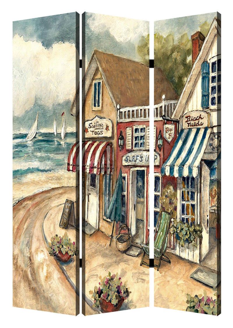 Screen Gems Seaside Town Screen - SG-246 | Room Divider | Modishstore