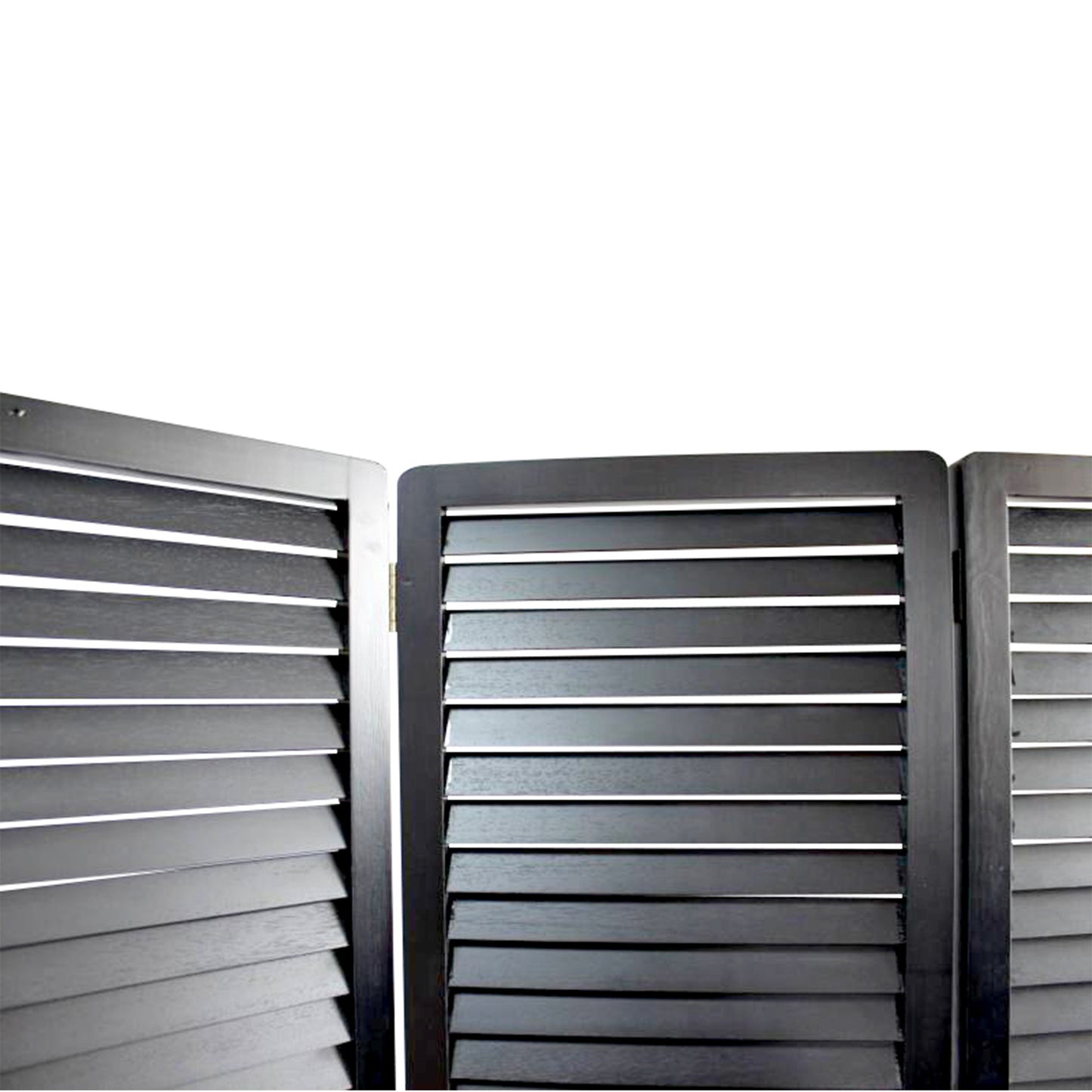 Screen Gems Louvertie Screen - Black | Room Divider | Modishstore-2