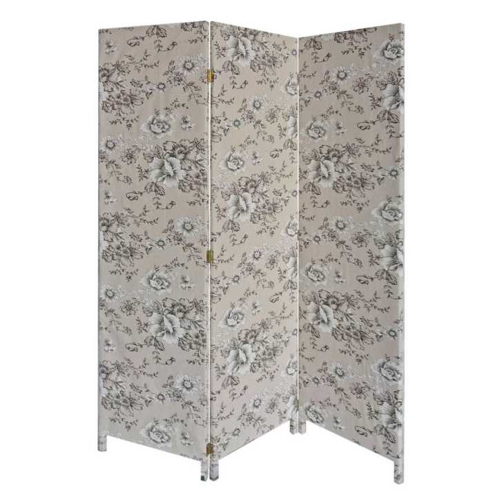 Screen Gems 3 Panel Fabric Gardenia Screen SG-379 | Room Divider | Modishstore-2