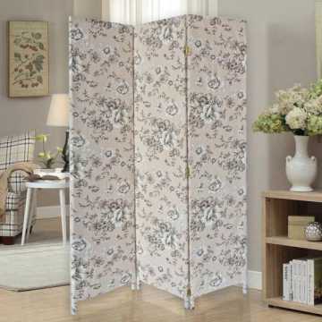 Screen Gems 3 Panel Fabric Gardenia Screen SG-379 | Room Divider | Modishstore