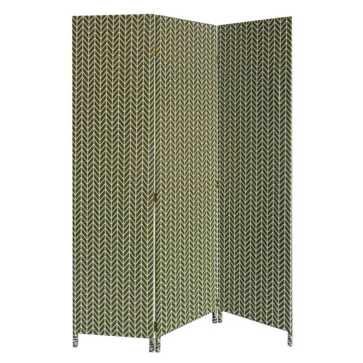 Screen Gems 3 Panel Fabric Oliver Screen SG-381 | Room Divider | Modishstore-2