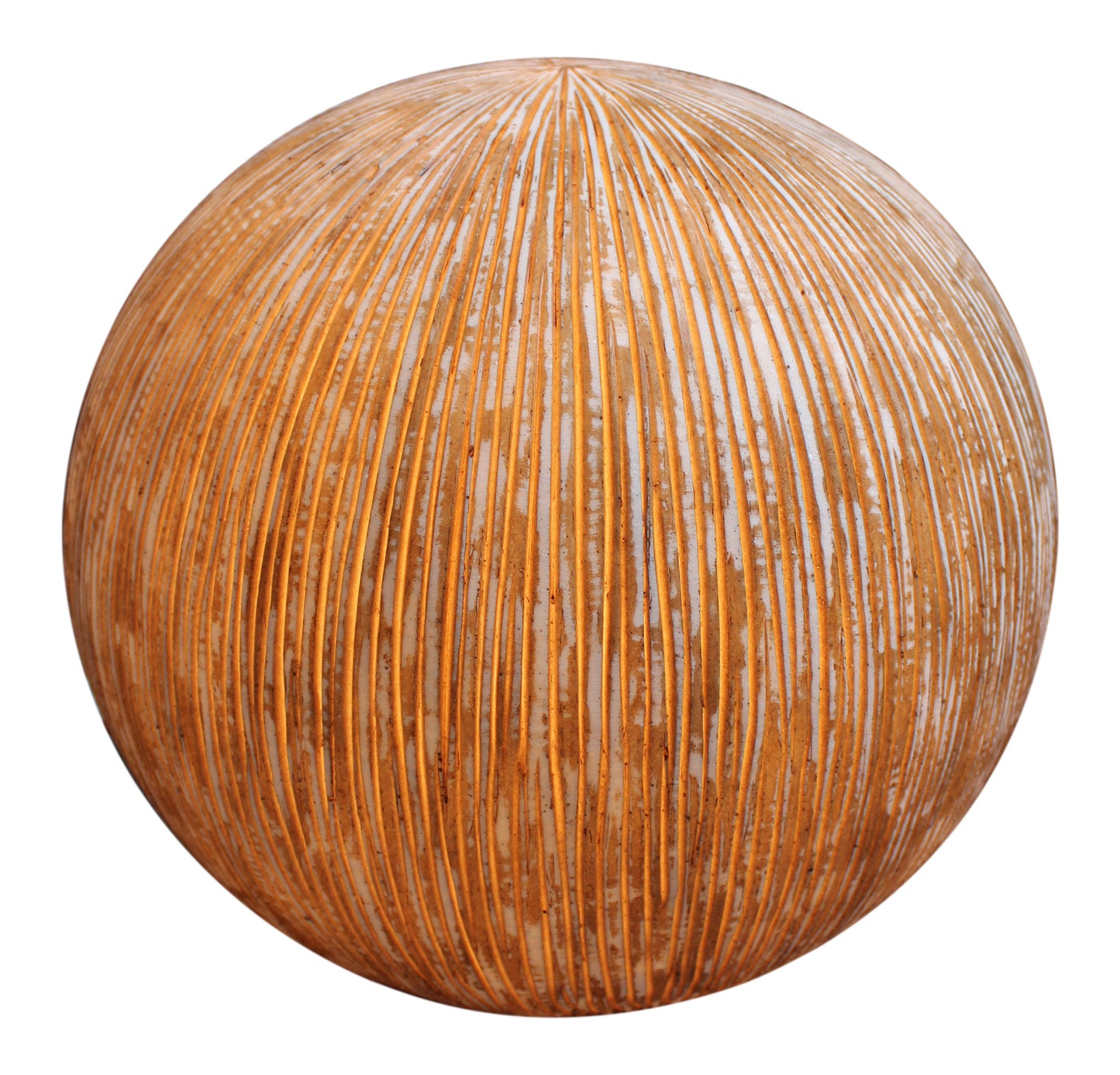 Screen Gems Sandstone Ribbed Finish Ball With Light - SGS-3003 | Outdoor Lights | Modishstore