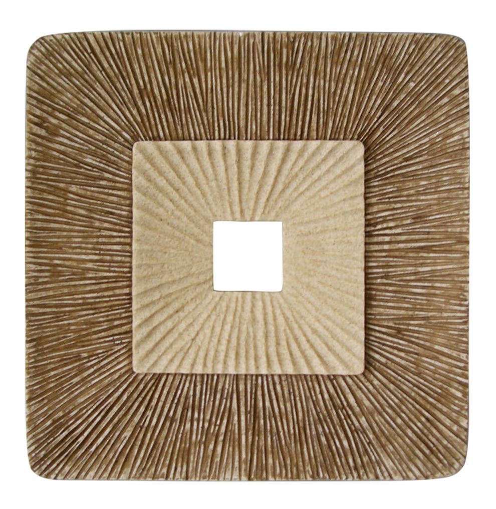Screen Gems Concave Square Double Layer Ribbed Wall Plaque | Wall Decor | Modishstore