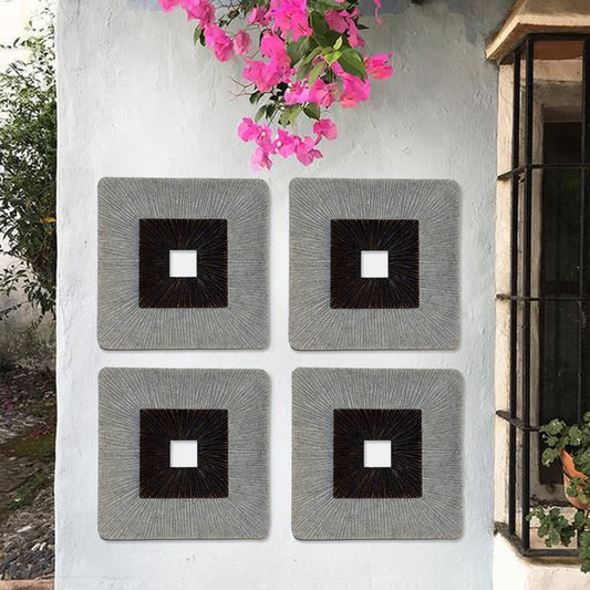 Screen Gems Enclave Square Wall Art - Ribbed Finish | Wall Decor | Modishstore