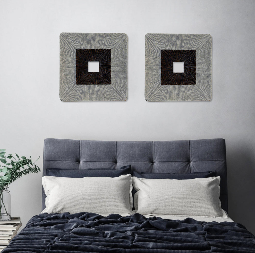 Screen Gems Enclave Square Wall Art - Ribbed Finish | Wall Decor | Modishstore-6