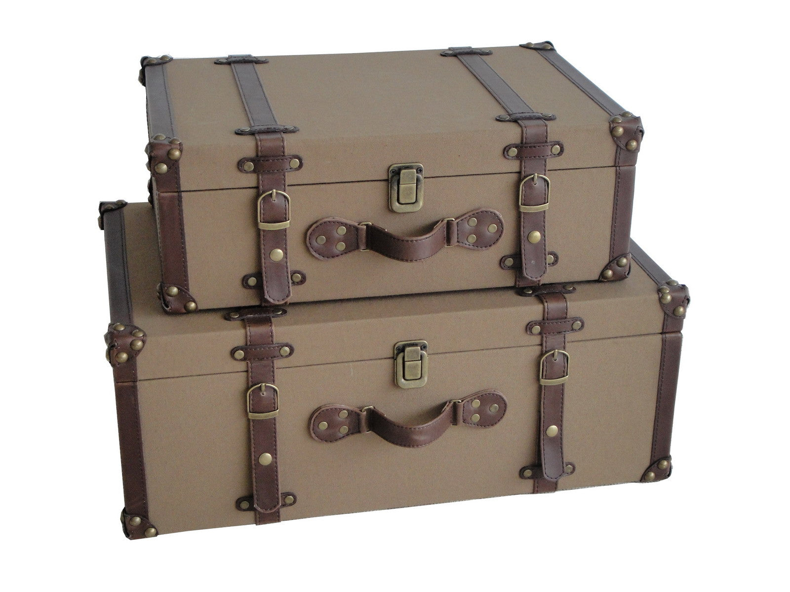 Screen Gems Valencia Canvas Suitcases - SGT0A6SL | Cabinets | Modishstore