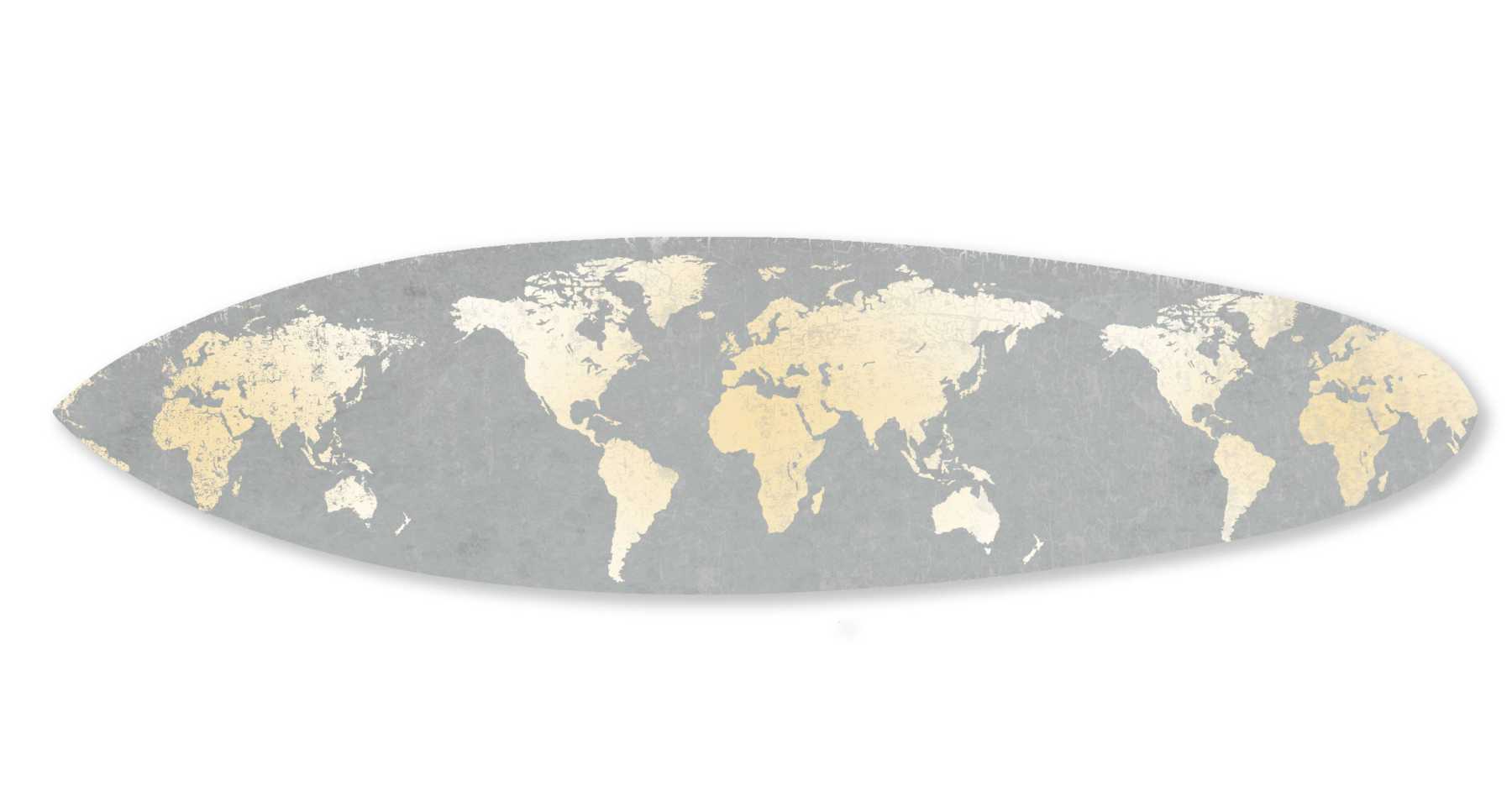 Screen Gems Around The World Surfboard Wall Art SGW91906 | Wall Art | Modishstore-2