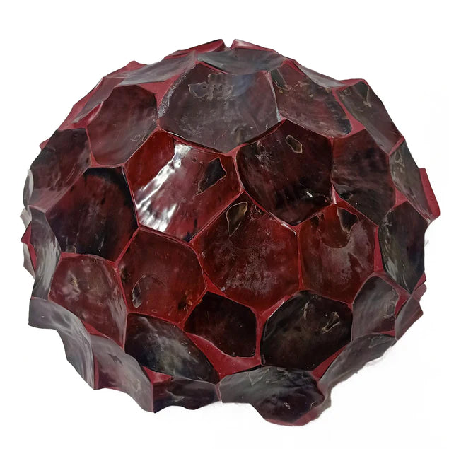 Chisel Bowl, Red Shell By Gold Leaf Design Group | Decorative Bowls | Modishstore - 5