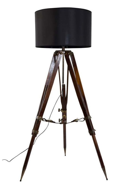 Campaign Tripod Lamp - Blk Sq.Shade by Authentic Models | Floor Lamps | Modishstore