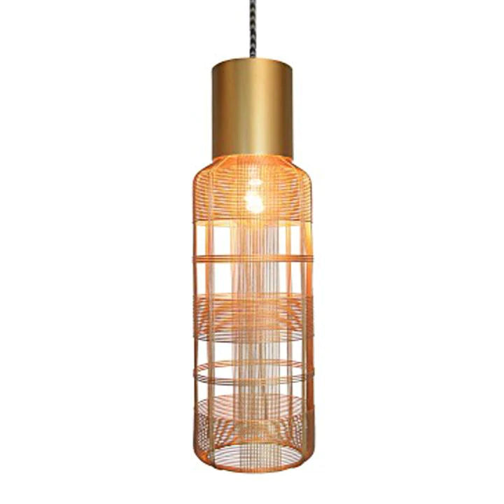 Oggetti Slim Pendant Lamp Dark Gray/Gold | Pendant Lamps | Modishstore - 2