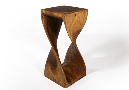 Strata Furniture Twist End Table 12" x 26" - 2