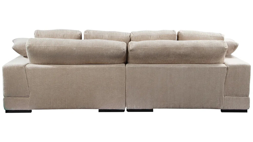 Plush Reversible Deep Seat Sectional Sofa By Modholic | Sectional | Modishstore - 9