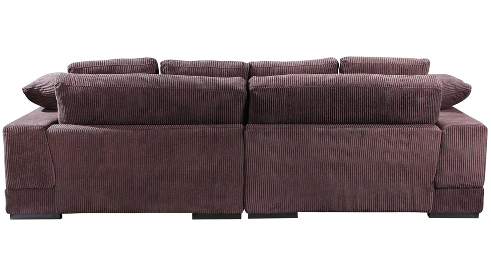 Plush Reversible Deep Seat Sectional Sofa By Modholic | Sectional | Modishstore - 11