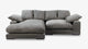 Plush Reversible Deep Seat Sectional Sofa By Modholic | Sectional | Modishstore - 4