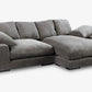 Plush Reversible Deep Seat Sectional Sofa By Modholic | Sectional | Modishstore - 3