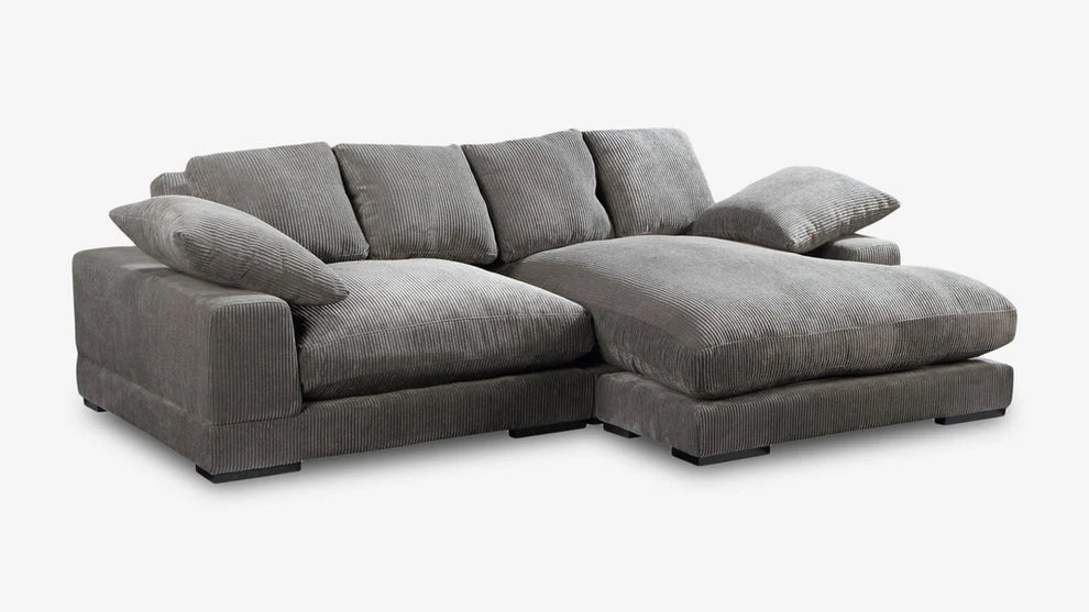 Plush Reversible Deep Seat Sectional Sofa By Modholic | Sectional | Modishstore - 3