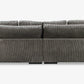 Plush Reversible Deep Seat Sectional Sofa By Modholic | Sectional | Modishstore - 2