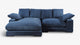 Plush Reversible Deep Seat Sectional Sofa By Modholic | Sectional | Modishstore - 7