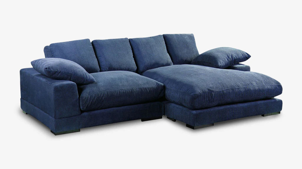 Plush Reversible Deep Seat Sectional Sofa By Modholic | Sectional | Modishstore - 6